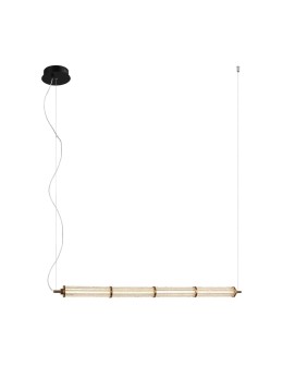 Italux Sanpo Pendant 1xLED 11W 900 lm 3000K (Warm White) Black, Transparent PND-26384-4-GD-CL