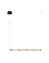 Italux Sanpo Pendant 1xLED 11W 900 lm 3000K (Warm White) Black, Transparent PND-26384-4-GD-CL