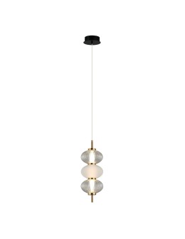 Italux Testa Pendant 1xLED 12W 790 lm 3000K (Warm White) Black, White, Transparent PND-84938-3-BK