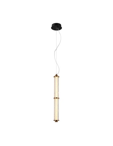 Italux Sanpo Pendant 1xLED 6W 490 lm 3000K (Warm White) Black, Transparent PND-26384-2V-GD-CL