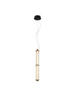 Italux Sanpo Pendant 1xLED 6W 490 lm 3000K (Warm White) Black, Transparent PND-26384-2V-GD-CL