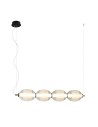 Italux Rinot Pendant 1xLED 29W 1600 lm 3000K (Warm White) Black, white, transparent PND-45372-4-WH-CL