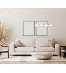 Pendant lamps over the island - Italux Rinot Pendant 1xLED 29W 1600 lm 3000K (Warm White) Black, white, transparent PND-45372-4-WH-CL - product 2