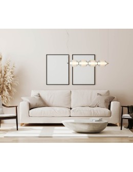 Italux Rinot Pendant 1xLED 29W 1600 lm 3000K (Warm White) Black, white, transparent PND-45372-4-WH-CL - product 2