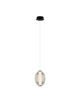 Italux Rinot Pendant 1xLED 8W 500 lm 3000K (Warm White) Black, White, Transparent PND-45372-1-WH-CL