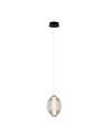 Italux Rinot Pendant 1xLED 8W 500 lm 3000K (Warm White) Black, White, Transparent PND-45372-1-WH-CL