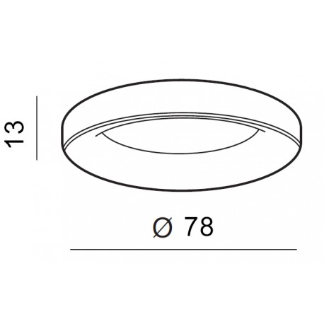 Azzardo SOVANA TOP 80 CCT WHITE 1xLED Sufitowa Biały AZ3445