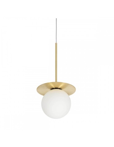 UMMO BORRA B white ceiling pendant lamp with brass BRB131P0