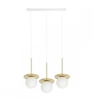 Pendant lamps - UMMO BORRA B 3L triple ceiling pendant lamp with brass BRB331PL. - product 1