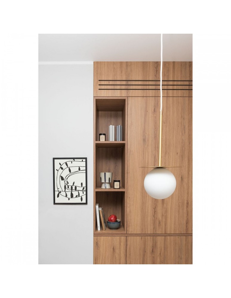 Pendant lamps - UMMO BORRA B 3L triple ceiling pendant lamp with brass BRB331PL. - product kolory-swiatla.pl 4
