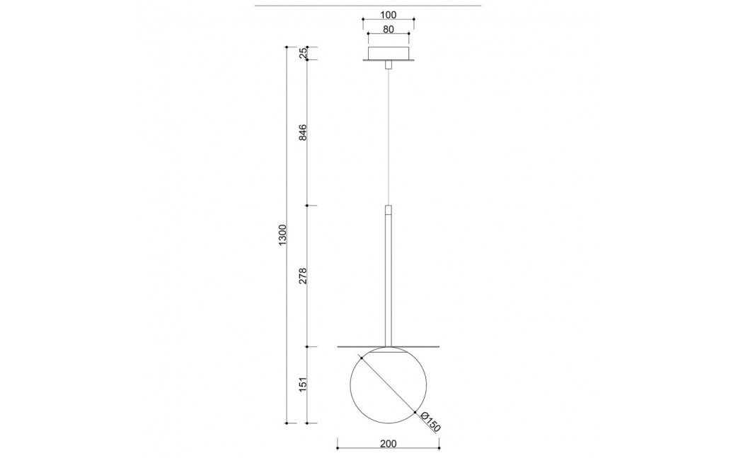 UMMO BORRA B czarna sufitowa lampa wisząca BRB122P0