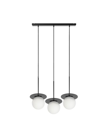 UMMO BORRA B 3L czarna potrójna lampa sufitowa BRB322PL