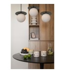 Pendant lamps - UMMO BORRA B 3L black triple ceiling lamp BRB322PL. - product 2