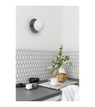 Bathroom wall lamps - UMMO BORRA A black wall lamp / wall sconce with increased IP44 waterproofing B2A120S0 - product 2