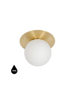 UMMO BORRA A mosiężna lampa ścienna / kinkiet z podwyższoną szczelnością IP44 BRA120S0
