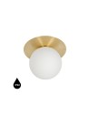 UMMO BORRA A brass wall lamp / wall sconce with increased IP44 waterproofing BRA120S0