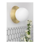 Bathroom wall lamps - UMMO BORRA A brass wall lamp / wall sconce with increased IP44 waterproofing BRA120S0 - product 2