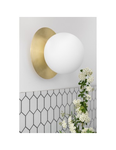 UMMO BORRA A brass wall lamp / wall sconce with increased IP44 waterproofing BRA120S0 - product 2