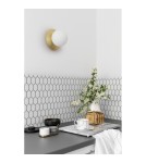 Bathroom wall lamps - UMMO BORRA A brass wall lamp / wall sconce with increased IP44 waterproofing BRA120S0 - product 3