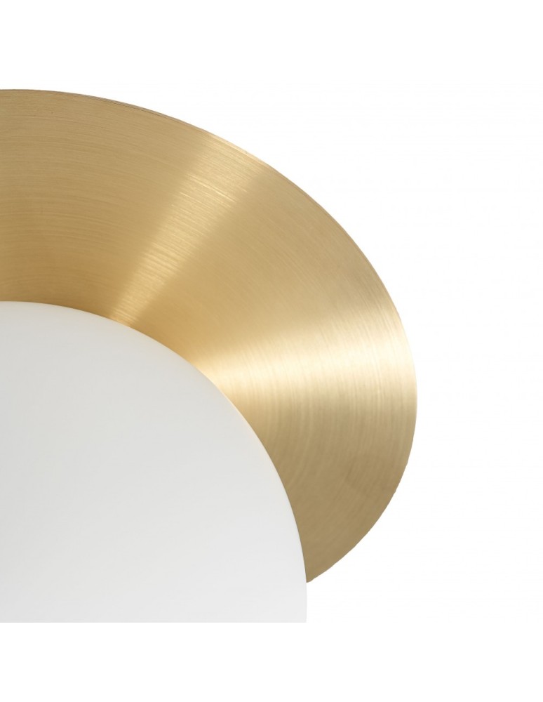 Bathroom wall lamps - UMMO BORRA A brass wall lamp / wall sconce with increased IP44 waterproofing BRA120S0 - product kolory-swiatla.pl 6