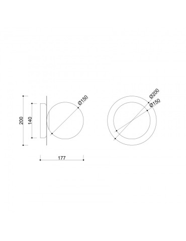 UMMO BORRA A White Wall lamp / Wall sconce B1A11000. - product 2