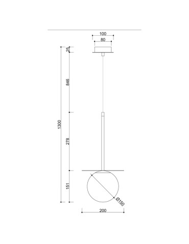 UMMO BORRA B white ceiling pendant lamp BRB111P0 - product 2