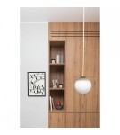 Pendant lamps - UMMO BORRA B white and brass ceiling pendant lamp with IP44 increased waterproofing BRB131PS0 - product 4