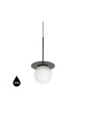 UMMO BORRA B black ceiling pendant lamp with increased IP44 waterproofing BRB122PS0.