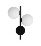 Bathroom wall lamps - UMMO DIPLO A black wall lamp / wall sconce with increased IP44 waterproofing DLA220S0 - product 3