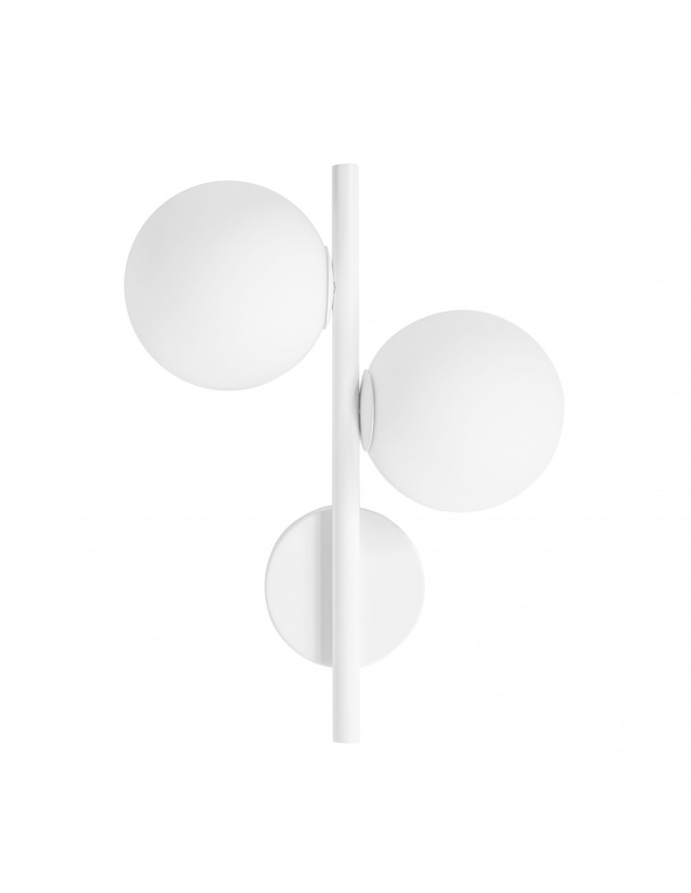 Bathroom wall lamps - UMMO DIPLO A white wall lamp / wall sconce with increased IP44 waterproofing DLA210S0 - product kolory-swiatla.pl 3
