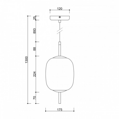 UMMO EPLI MINI czarna sufitowa lampa wisząca EM0122P0