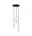 Pendant lamps - UMMO EPLI mini 3P black triple pendant lamp EM0322P3 - product 1