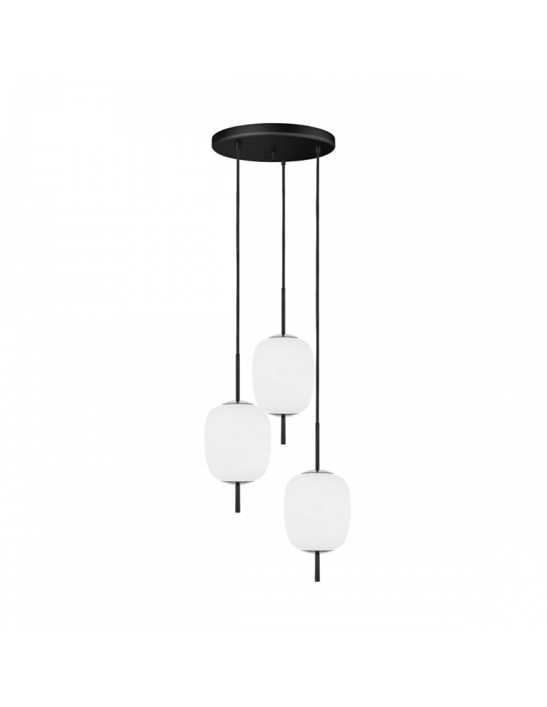 Pendant lamps - UMMO EPLI mini 3P black triple pendant lamp EM0322P3 - product kolory-swiatla.pl 1