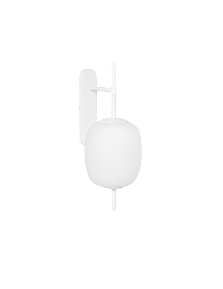 Bathroom wall lamps - UMMO EPLI MINI white wall lamp / wall sconce with increased IP44 tightness EMK110S0. - product kolory-swiatla.pl 2