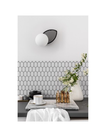 UMMO FYLLO B black wall lamp / wall sconce with increased IP44 waterproofing FYB120S0 - product 2