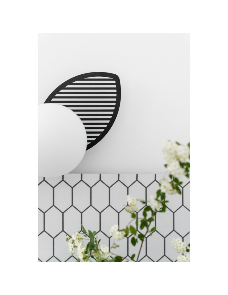 Bathroom wall lamps - UMMO FYLLO B black wall lamp / wall sconce with increased IP44 waterproofing FYB120S0 - product kolory-swiatla.pl 3