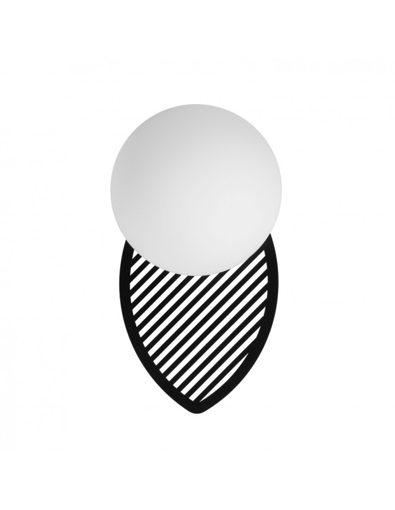 Bathroom wall lamps - UMMO FYLLO B black wall lamp / wall sconce with increased IP44 waterproofing FYB120S0 - product kolory-swiatla.pl 4