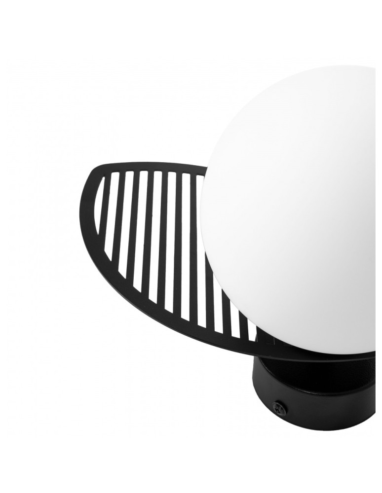 Bathroom wall lamps - UMMO FYLLO B black wall lamp / wall sconce with increased IP44 waterproofing FYB120S0 - product kolory-swiatla.pl 5