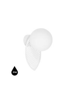 UMMO FYLLO B white wall lamp / wall sconce with increased IP44 waterproofing FYB110S0
