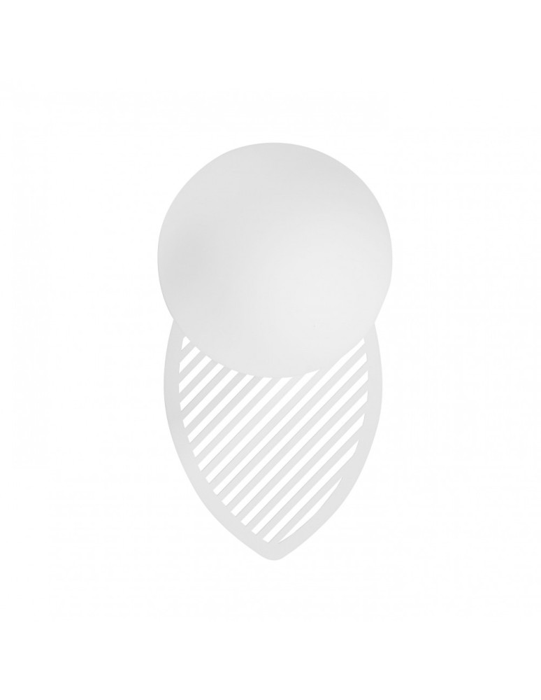 Bathroom wall lamps - UMMO FYLLO B white wall lamp / wall sconce with increased IP44 waterproofing FYB110S0 - product kolory-swiatla.pl 5