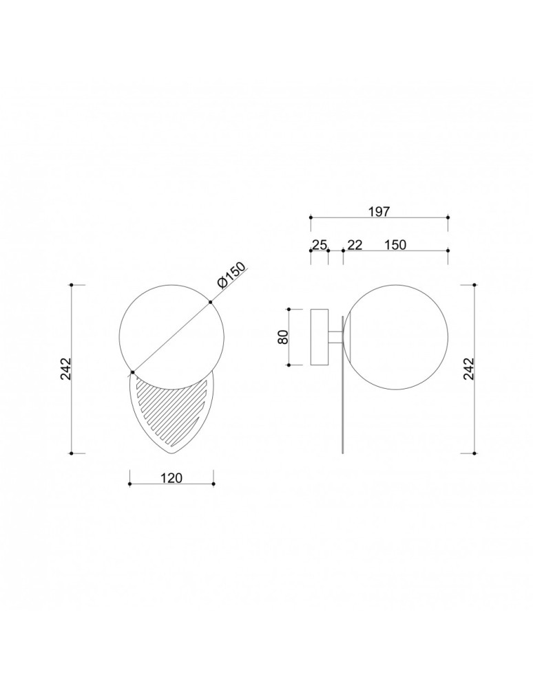 Bathroom wall lamps - UMMO FYLLO B white wall lamp / wall sconce with increased IP44 waterproofing FYB110S0 - product kolory-swiatla.pl 7