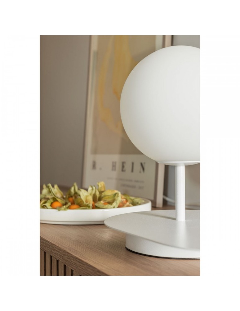 Table lamps - UMMO HANEA ST white table lamp with shelf HAS111P1 - product kolory-swiatla.pl 3
