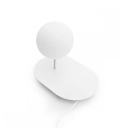 Table lamps - UMMO HANEA ST white table lamp with shelf HAS111P1 - product 5