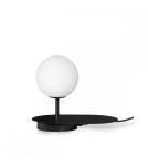 Table lamps - UMMO HANEA ST black table lamp with shelf HAS122P1 - product 1