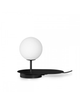 UMMO HANEA ST black table lamp with shelf HAS122P1