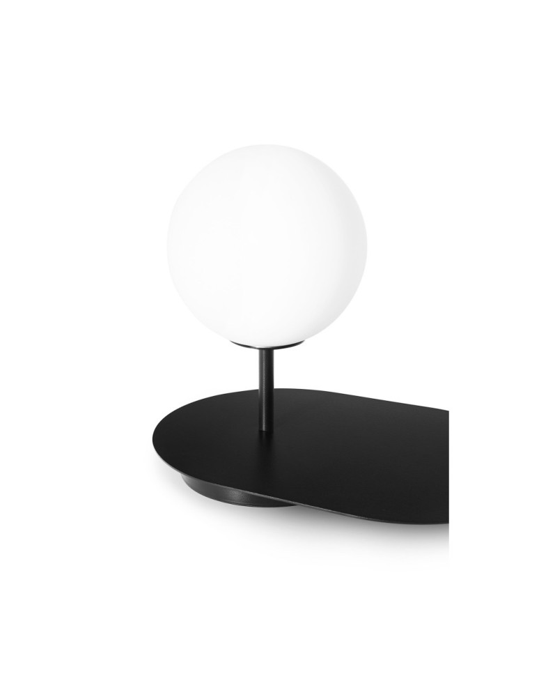 Table lamps - UMMO HANEA ST black table lamp with shelf HAS122P1 - product kolory-swiatla.pl 4