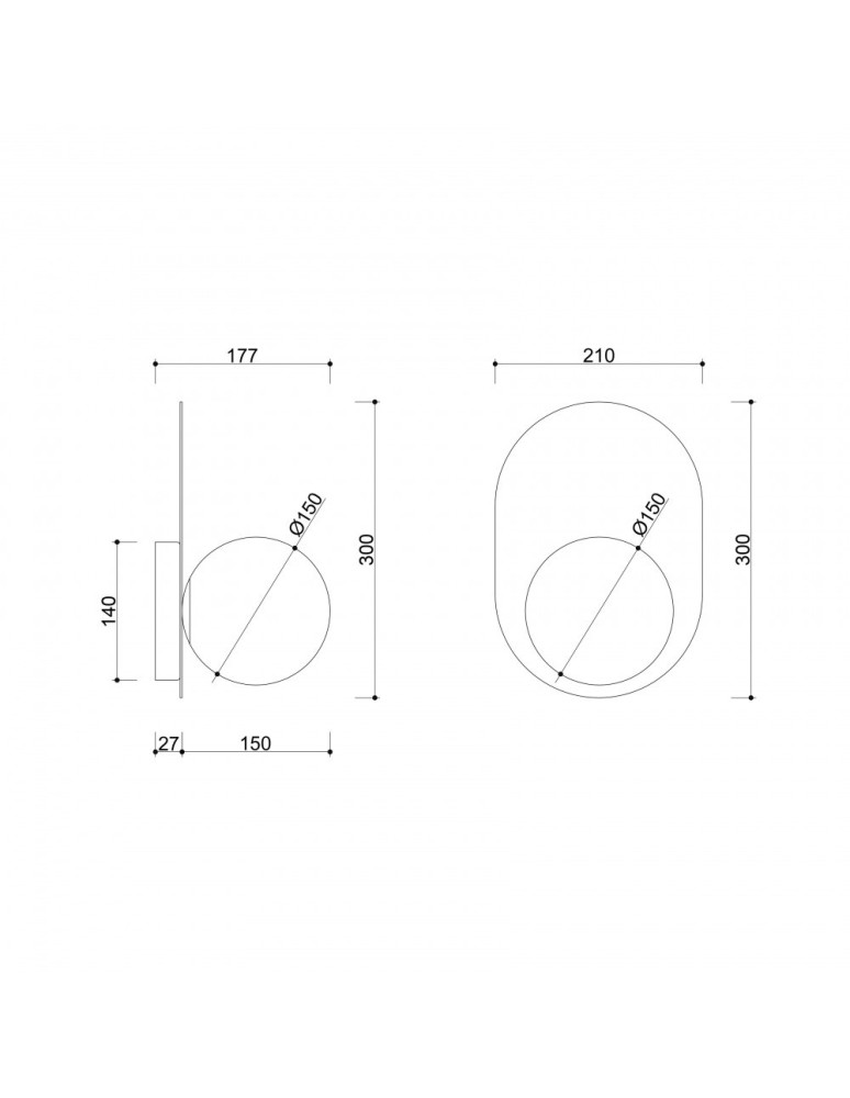 Bathroom wall lamps - UMMO HANEA brass wall lamp / wall sconce HA013000 - product kolory-swiatla.pl 4