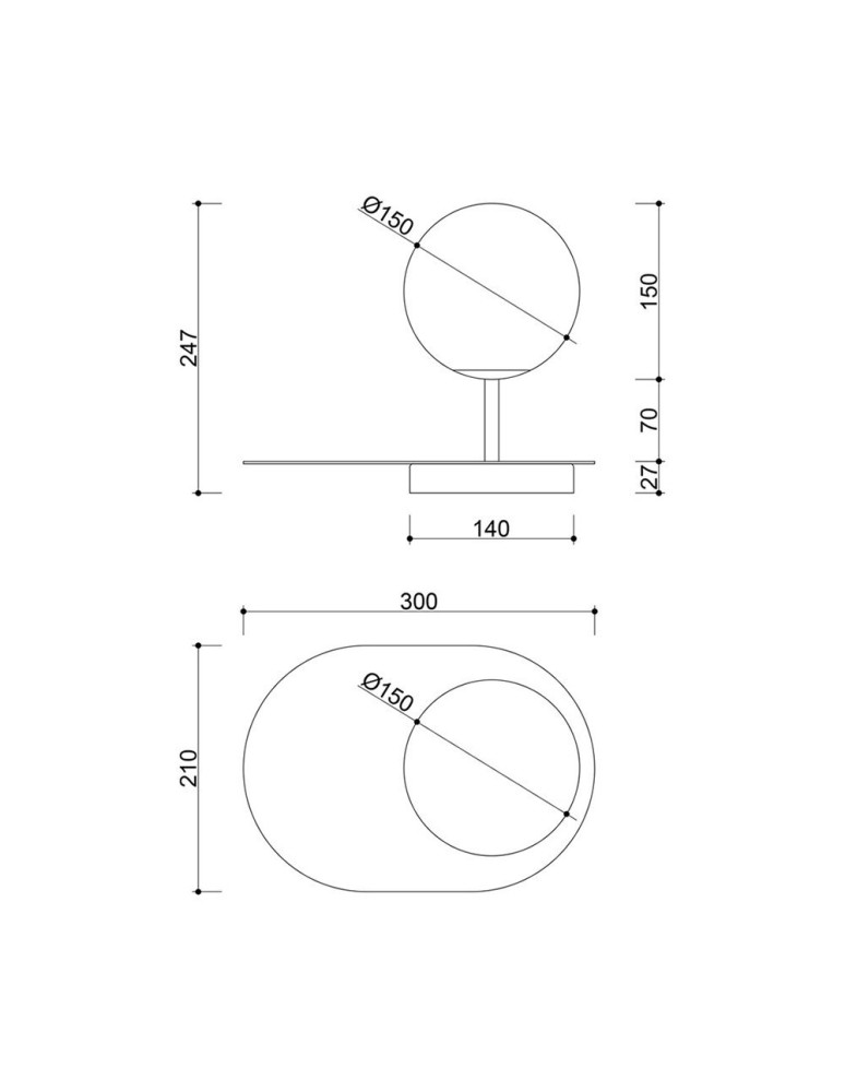 Table lamps - UMMO HANEA ST brass table lamp HAS132P1 - product kolory-swiatla.pl 4