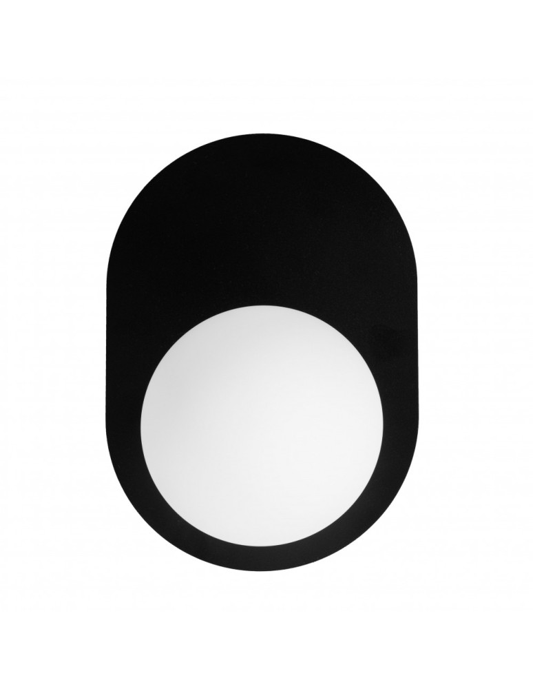 Bathroom wall lamps - UMMO HANEA black wall lamp / wall sconce with increased IP44 waterproofing HA0120S0 - product kolory-swiatla.pl 3