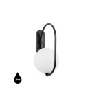Bathroom wall lamps - UMMO KOBAN D black wall lamp / wall sconce with increased IP44 waterproofing KOD120S0 - product 1